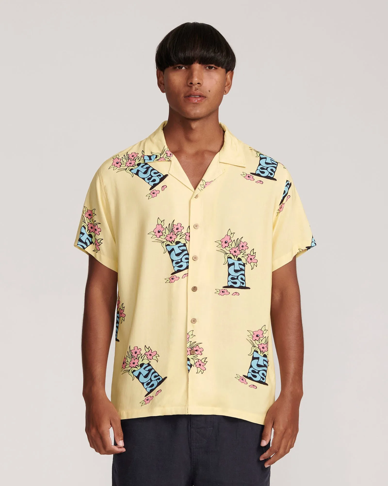 Bunched Resort Shirt - Lemon