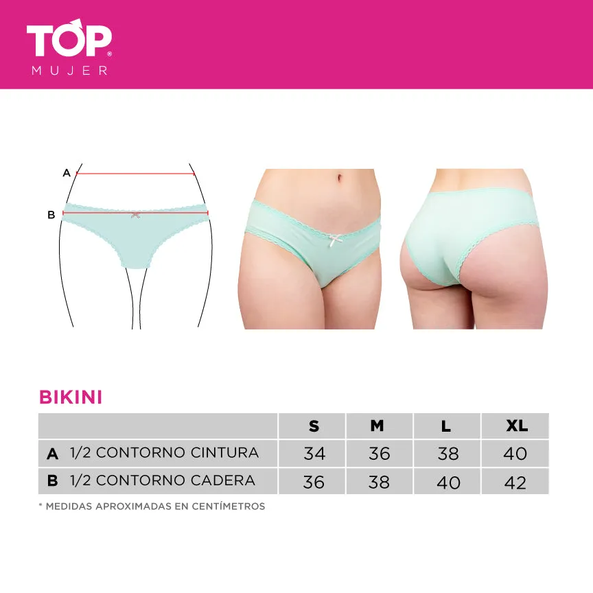 Calzón Bikini Algodón Pack 3 C4