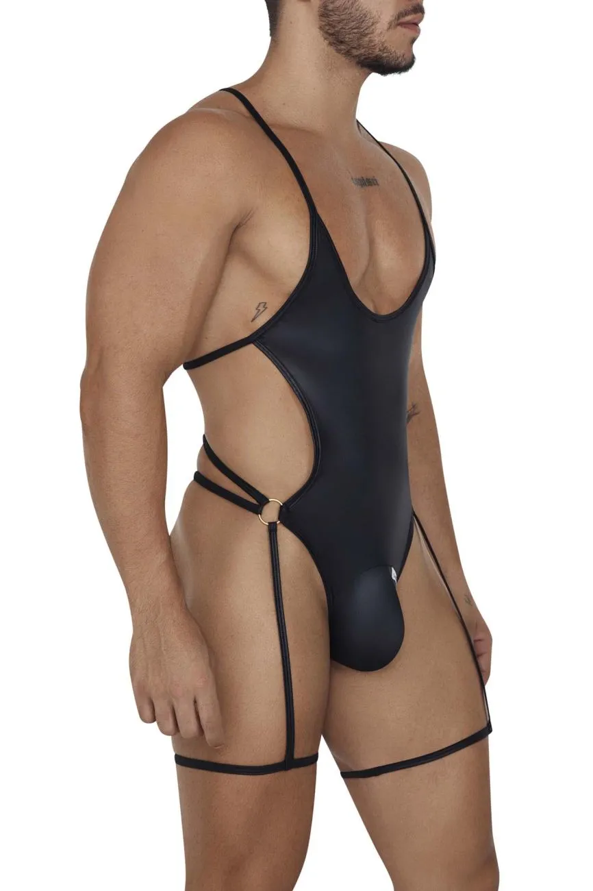 CandyMan 99697 Garter Bodysuit Color Black