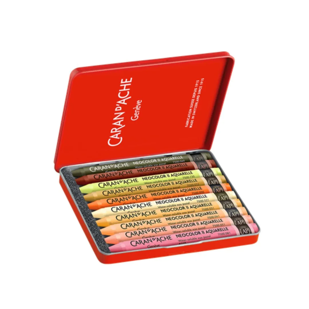 Caran d'ache Neocolor Aquarelle 10 Sh by Beya Rebaï