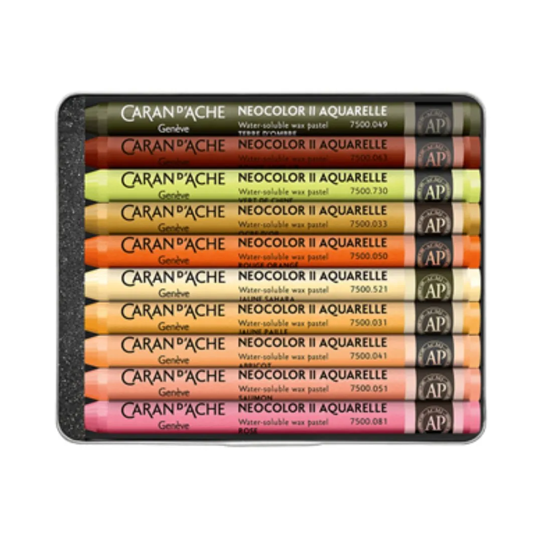 Caran d'ache Neocolor Aquarelle 10 Sh by Beya Rebaï