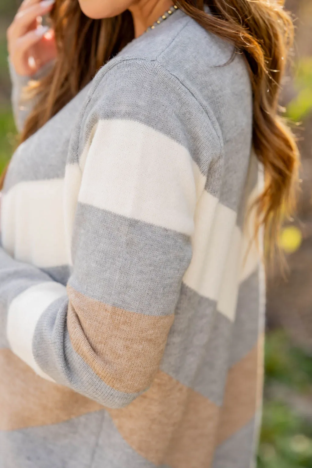 Chevron Tunic Cardigan