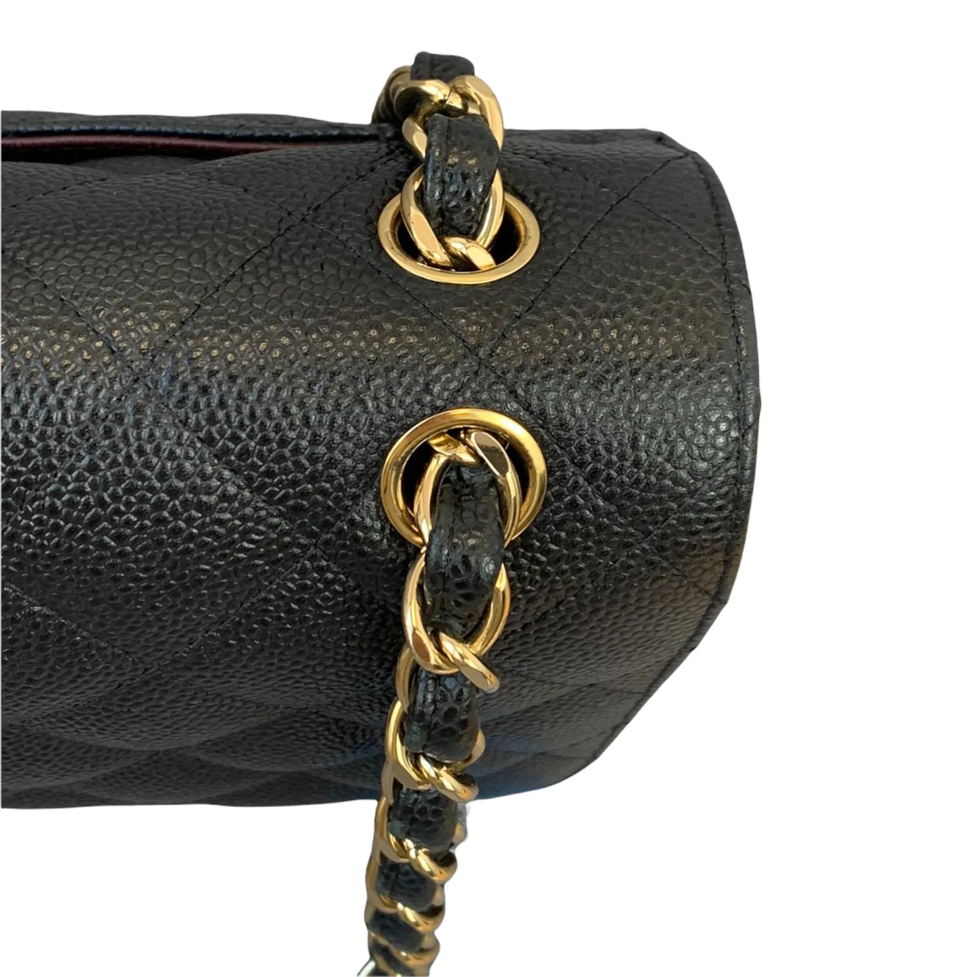 Classic Double Flap Jumbo Black Caviar GHW