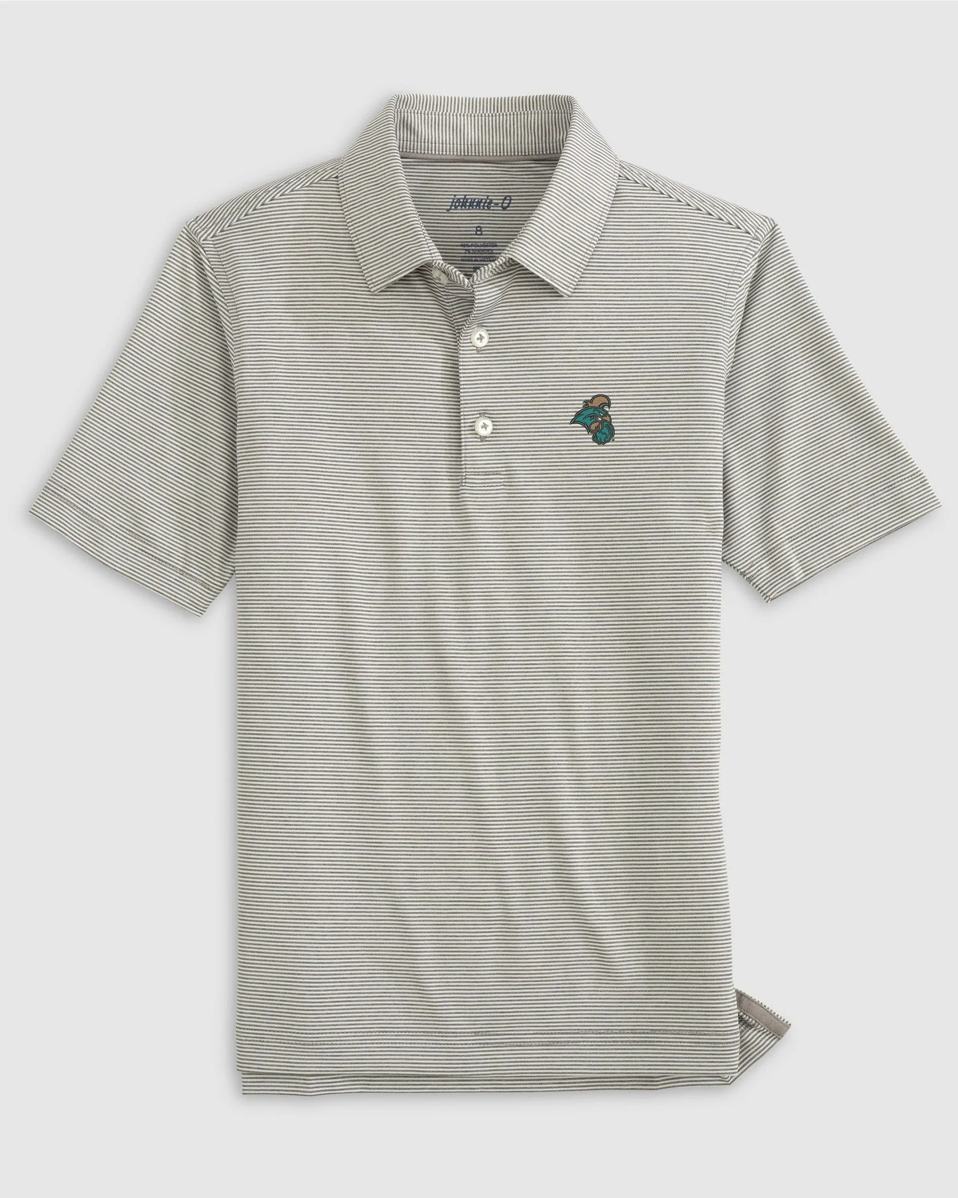 Coastal Carolina Lyndonn Jr. Striped Jersey Performance Polo