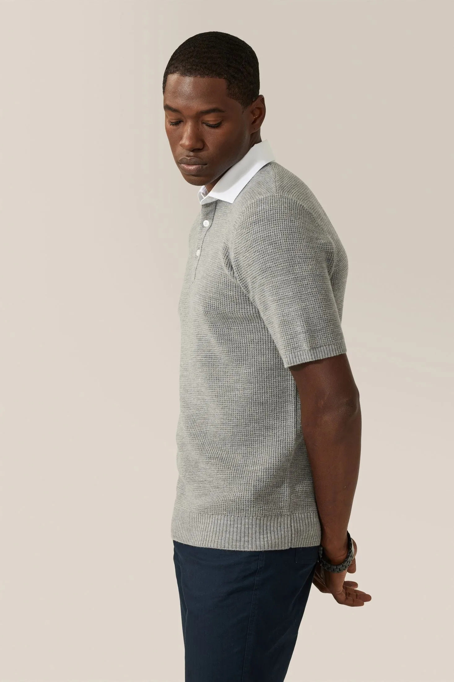 Collar Polo Sweater | Merino Wool