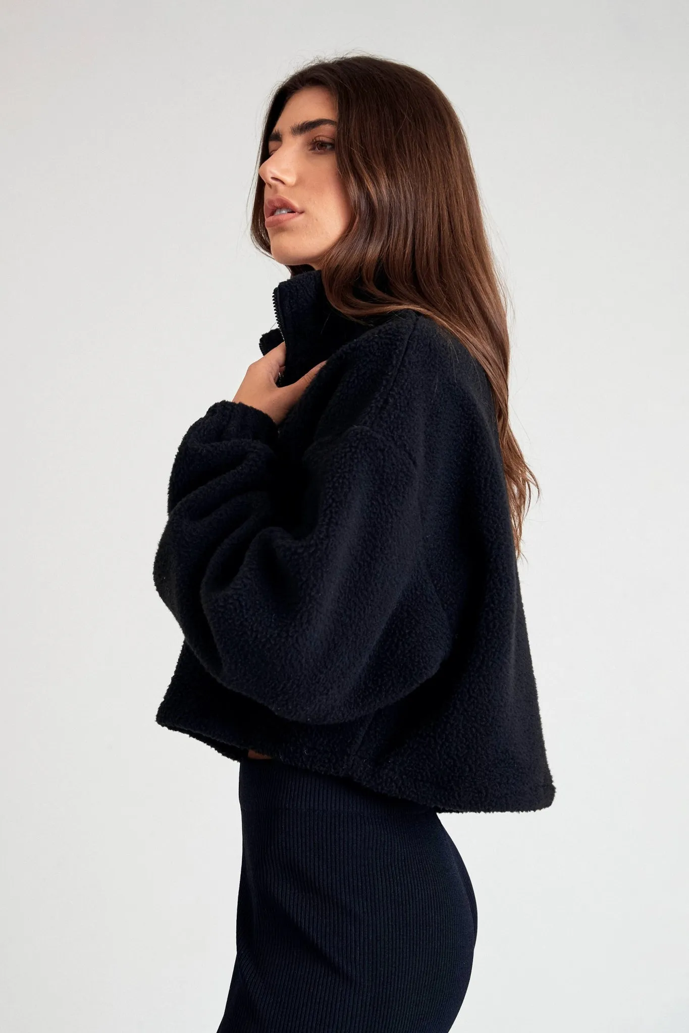 Cosy 1/2 Zip Crop Fleece