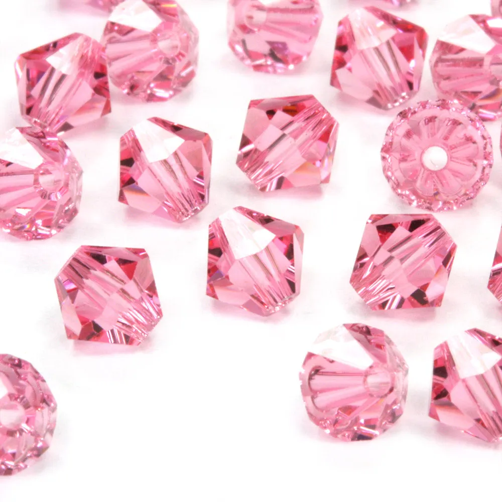 Crystal 4mm Bicone Pink Bundle - Pack of 6