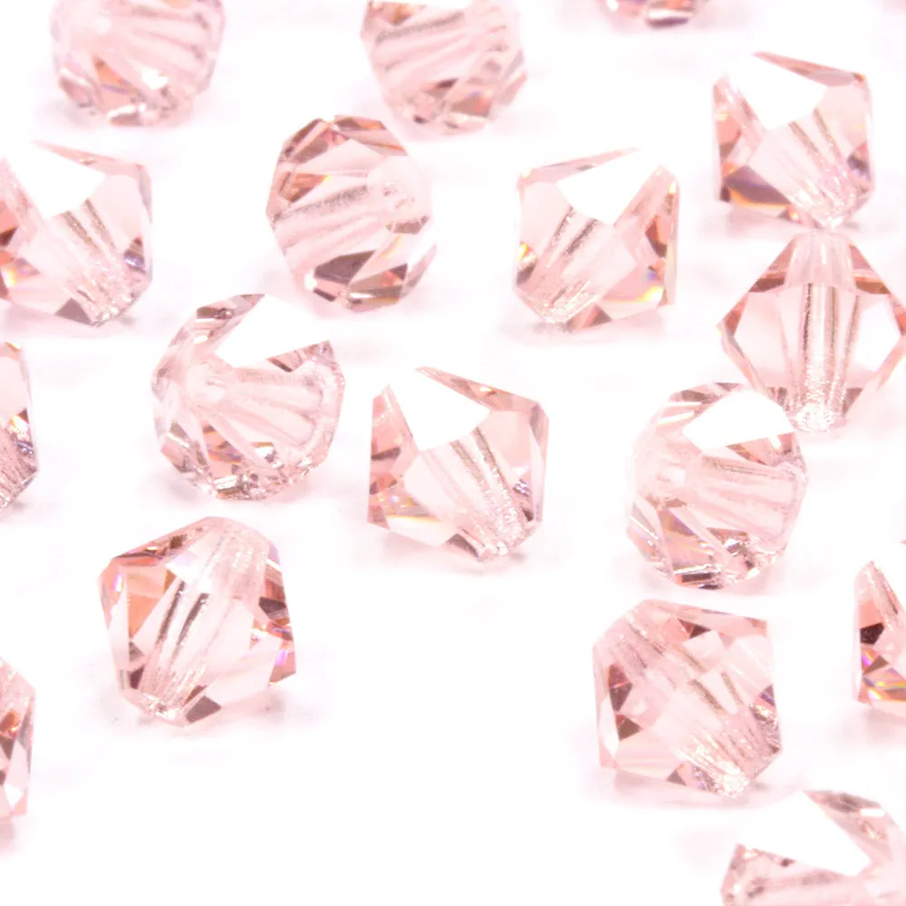 Crystal 4mm Bicone Pink Bundle - Pack of 6