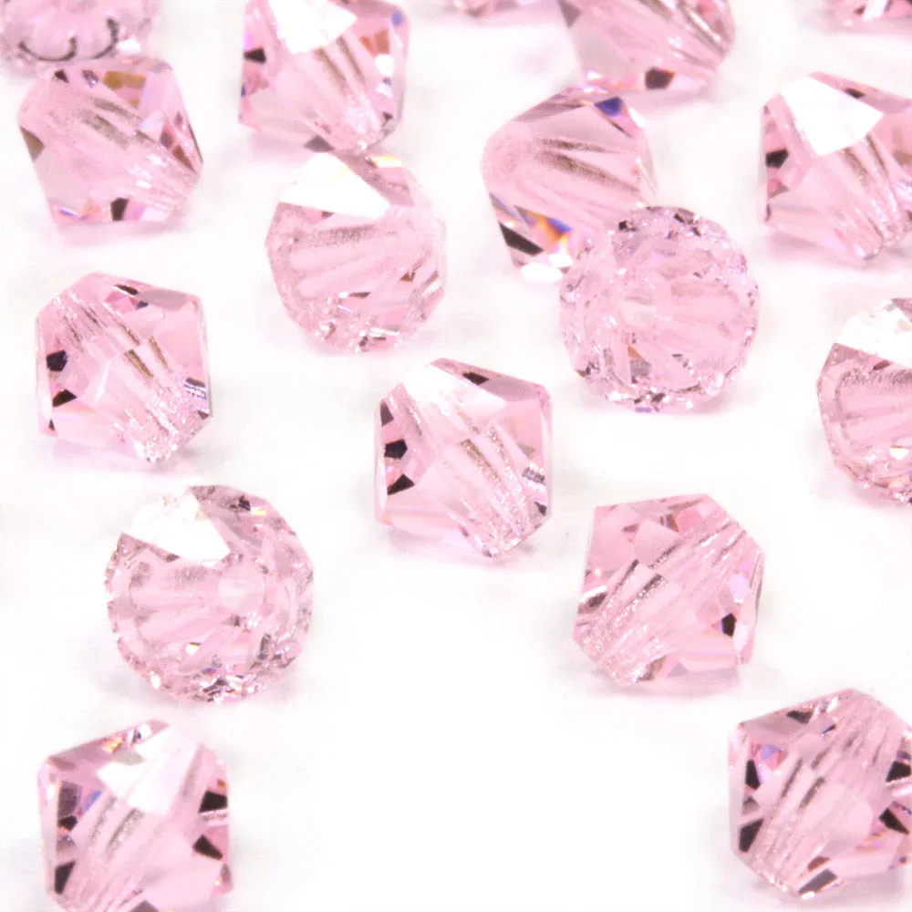 Crystal 4mm Bicone Pink Bundle - Pack of 6