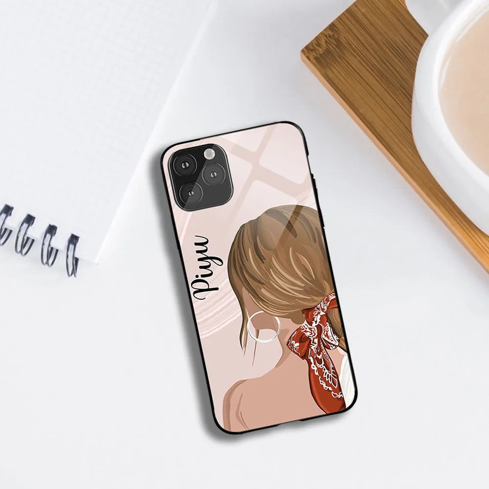 Cute Girl Name glass case