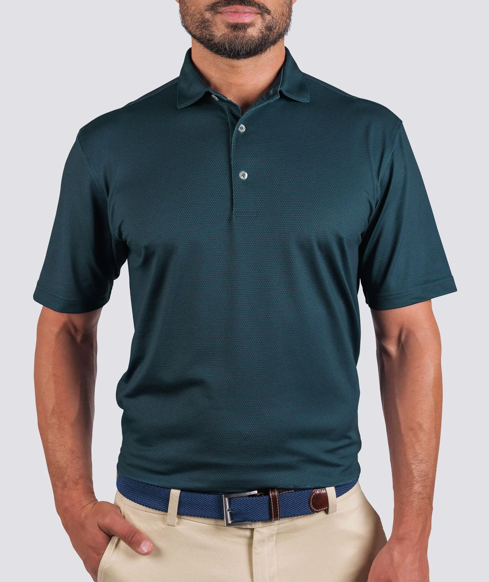 Cyrus Dot Pique Performance Polo