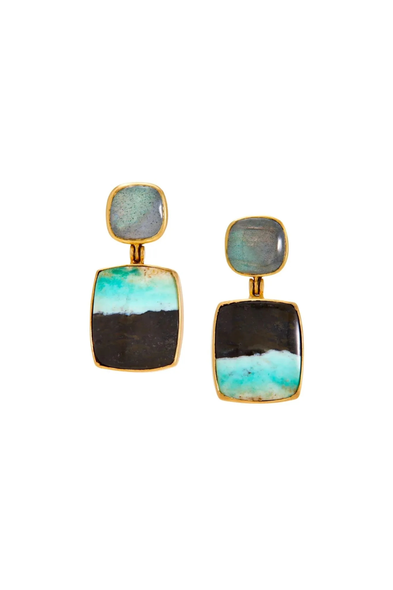 Daria de Koning Green/Black Earrings