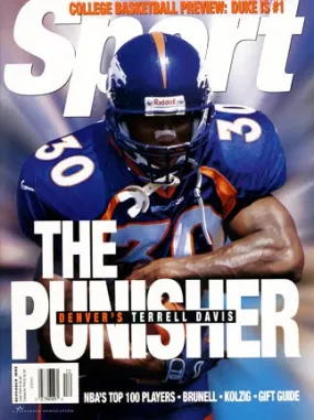 December 1998 Sport Cover (Terrell Davis, Denver Broncos)