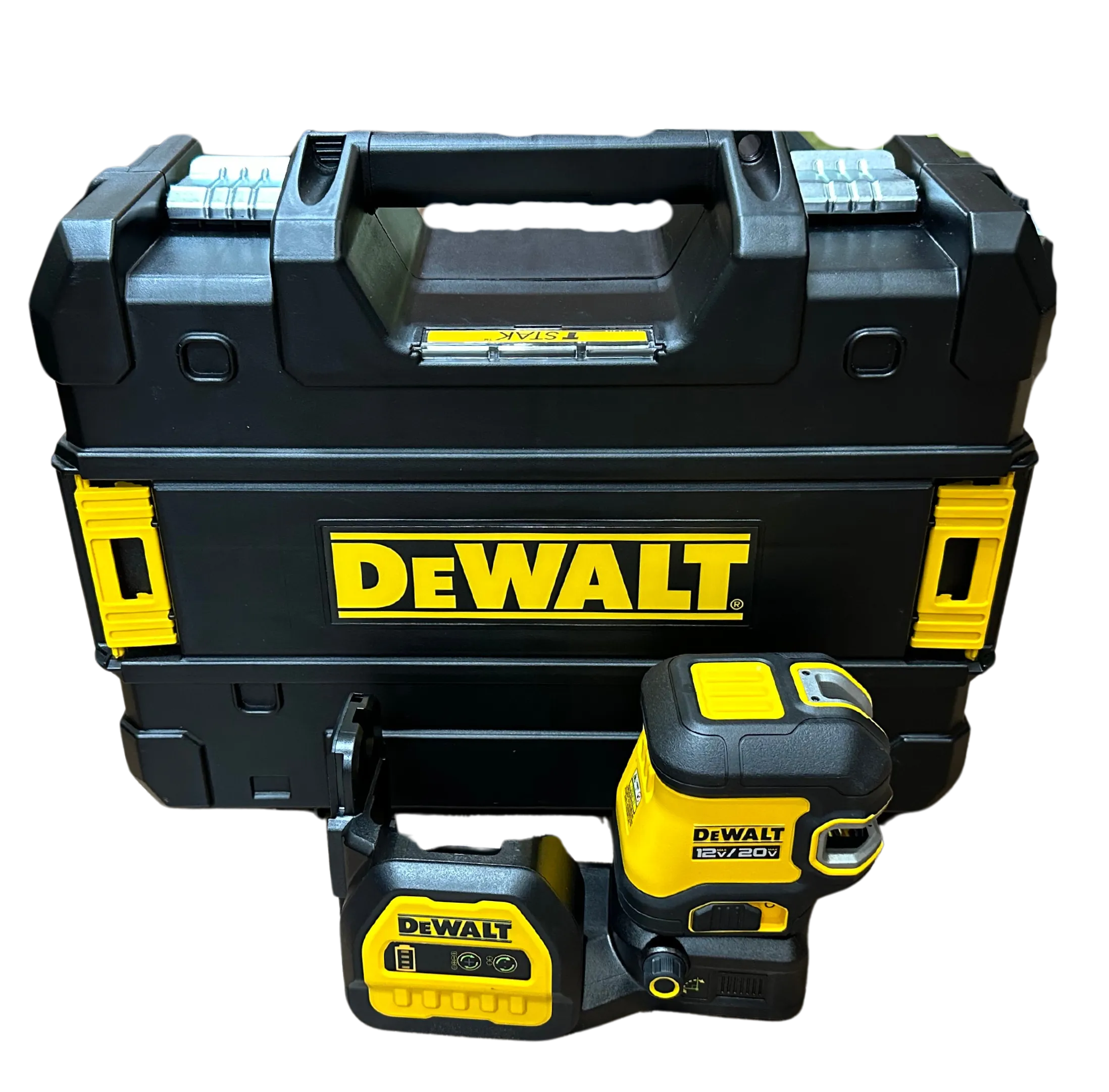 DEWALT 20V/12V MAX Laser Level, 2 Spot Laser and Cross Line Laser