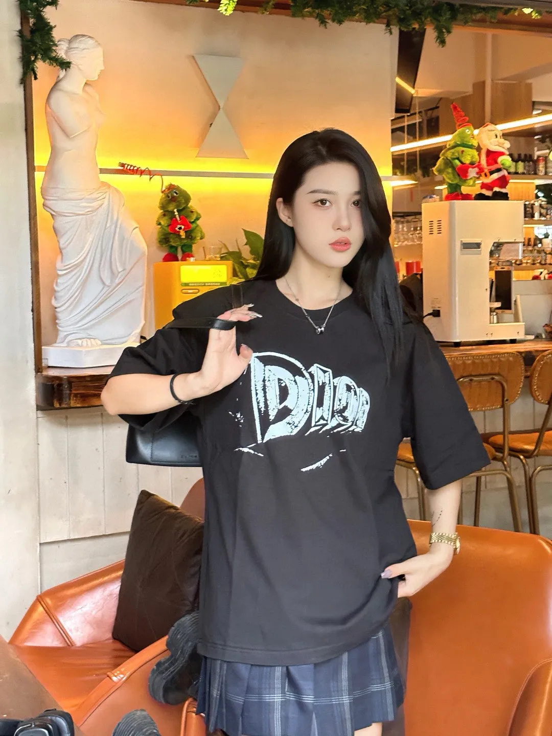 Dior Black T-Shirt with Bold Logo