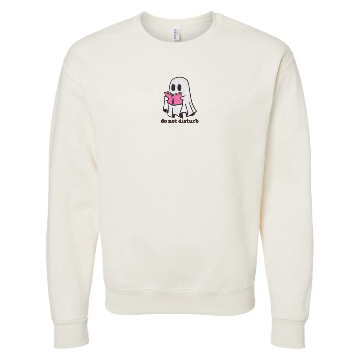 'Do Not Disturb' Embroidered Crewneck Sweatshirt