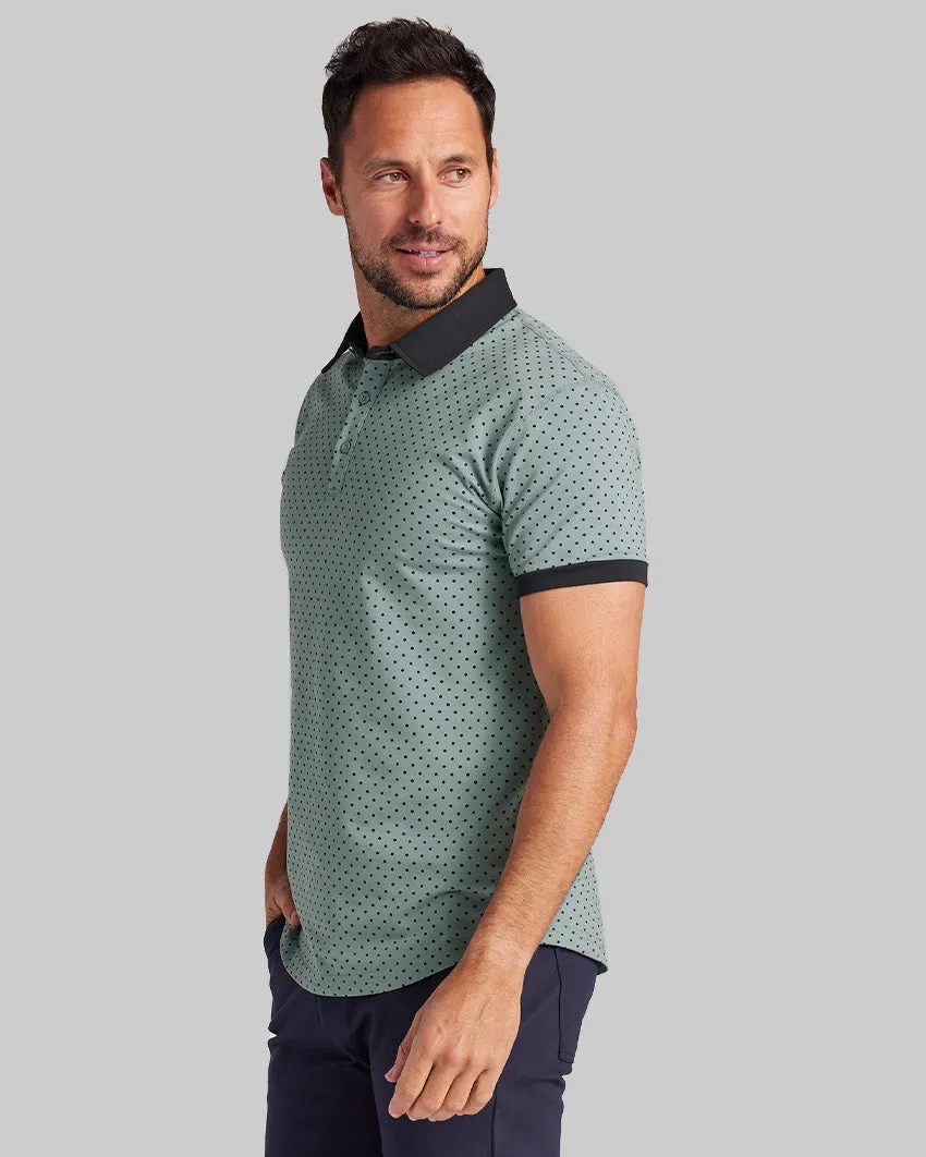 Drop-Cut: LUX Dotted Polo <!-- Size XL -->