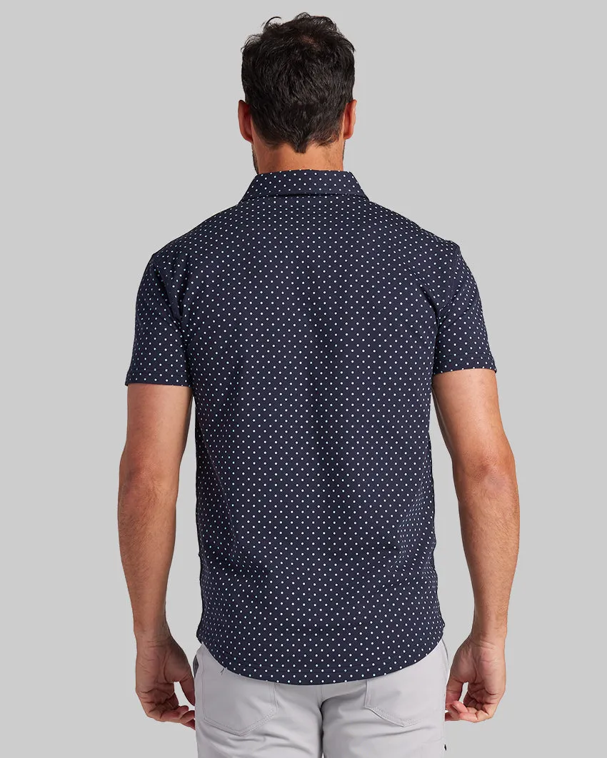 Drop-Cut: LUX Dotted Polo <!-- Size XL -->