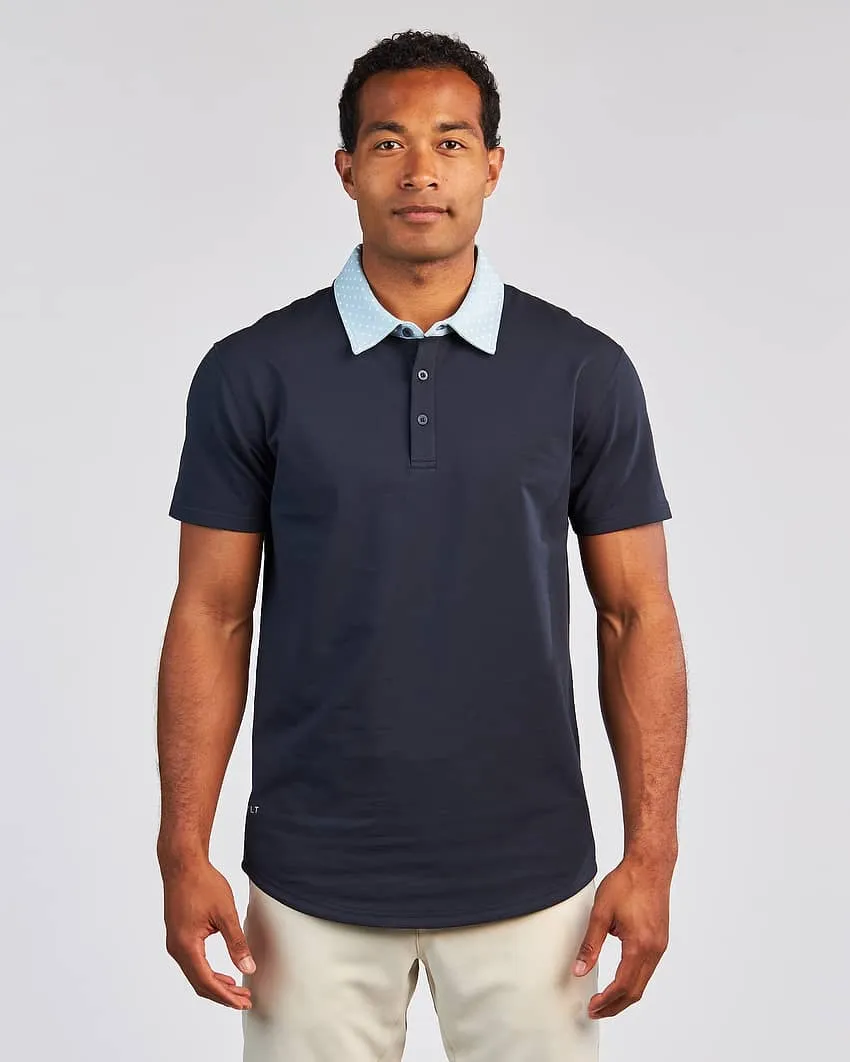 Drop-Cut: LUX Dotted Polo <!-- Size XL -->