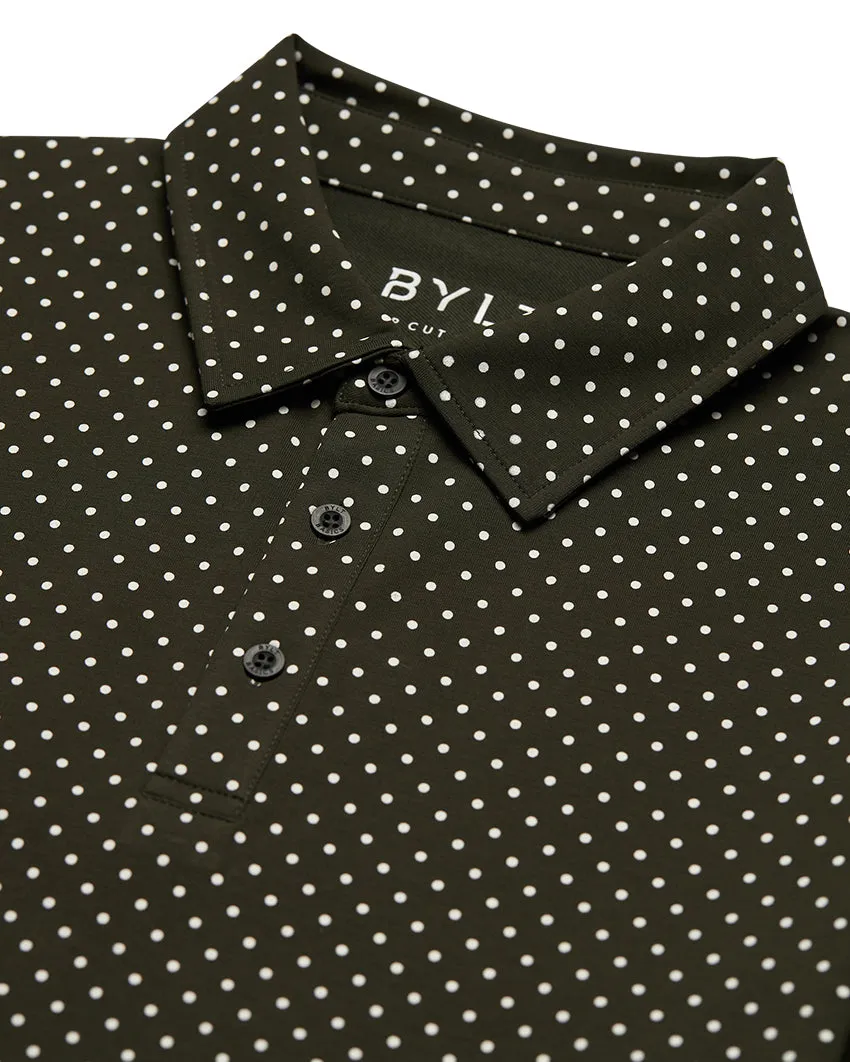 Drop-Cut: LUX Dotted Polo <!-- Size XL -->