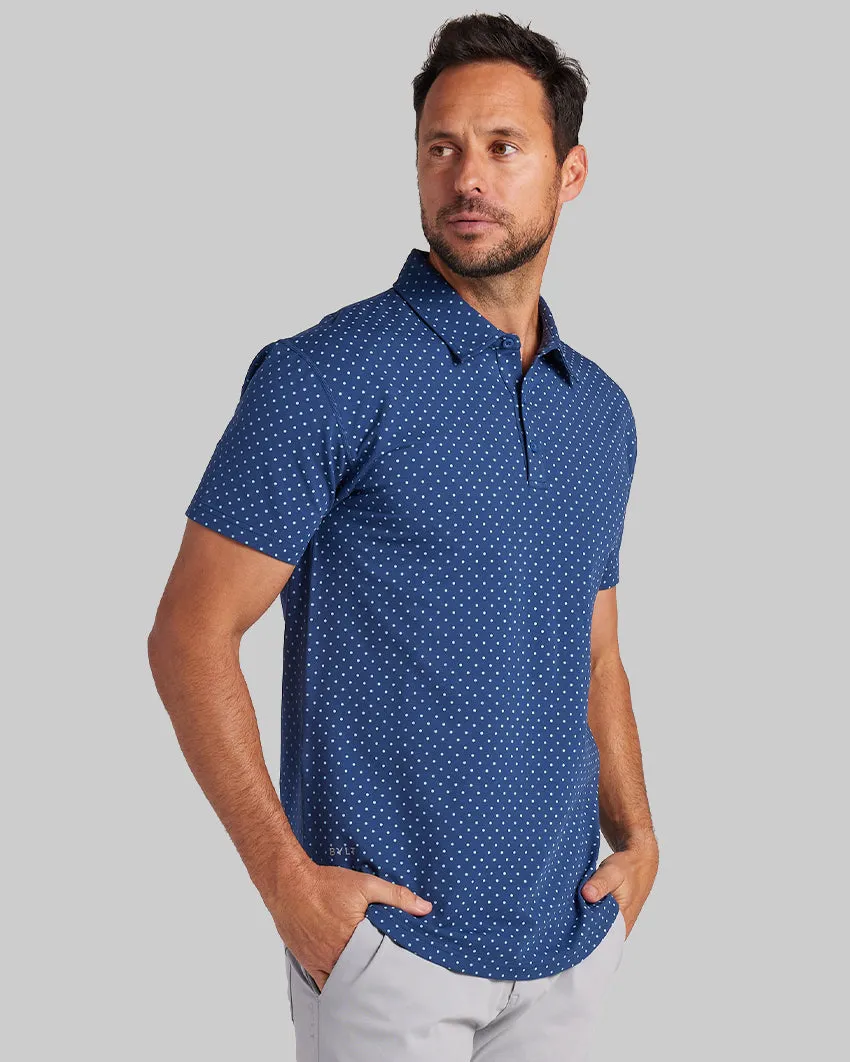 Drop-Cut: LUX Dotted Polo <!-- Size XL -->