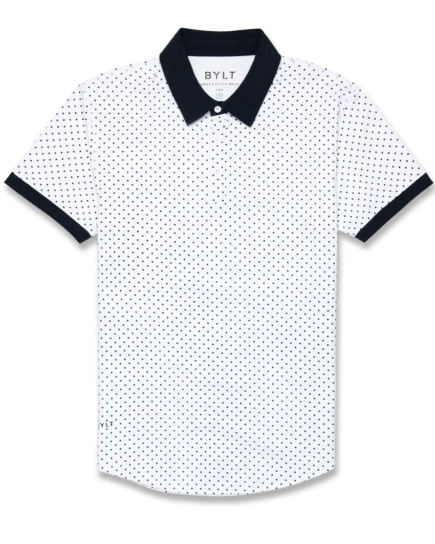 Drop-Cut: LUX Dotted Polo <!-- Size XL -->