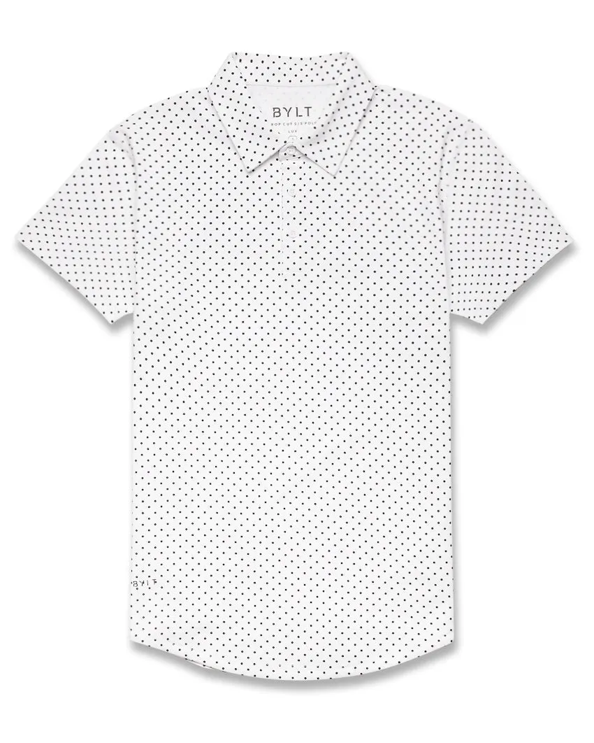 Drop-Cut: LUX Dotted Polo <!-- Size XL -->