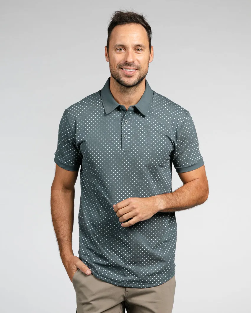 Drop-Cut: LUX Dotted Polo <!-- Size XL -->