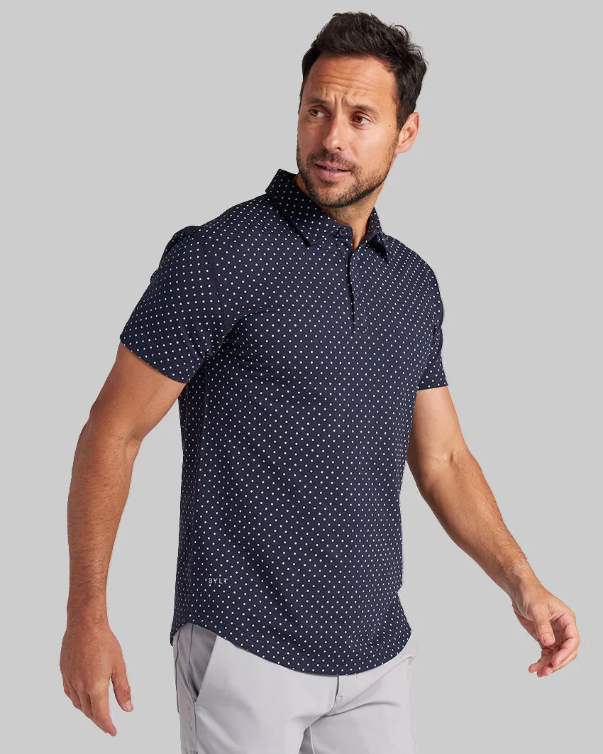 Drop-Cut: LUX Dotted Polo <!-- Size XL -->