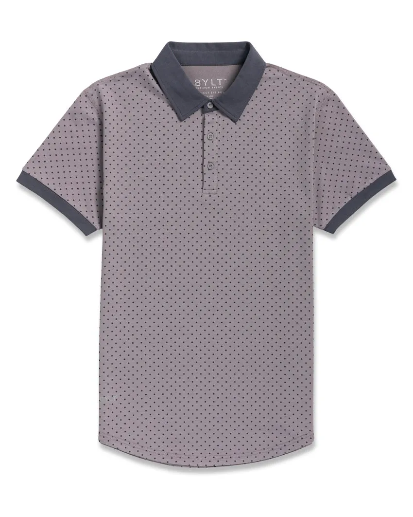 Drop-Cut: LUX Dotted Polo <!-- Size XL -->