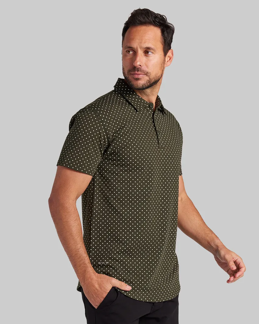 Drop-Cut: LUX Dotted Polo <!-- Size XL -->