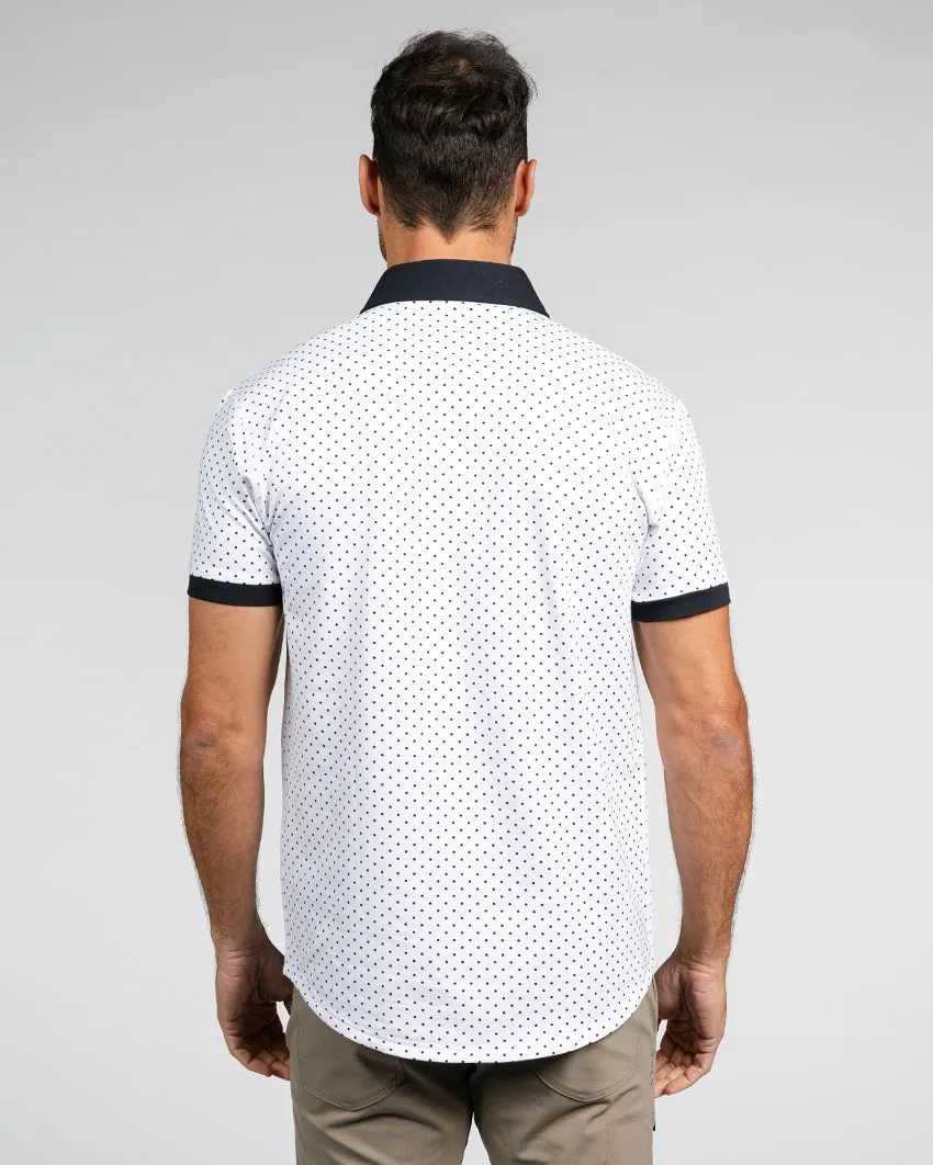 Drop-Cut: LUX Dotted Polo <!-- Size XL -->