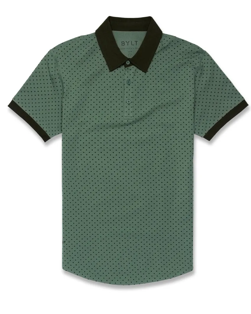 Drop-Cut: LUX Dotted Polo <!-- Size XL -->