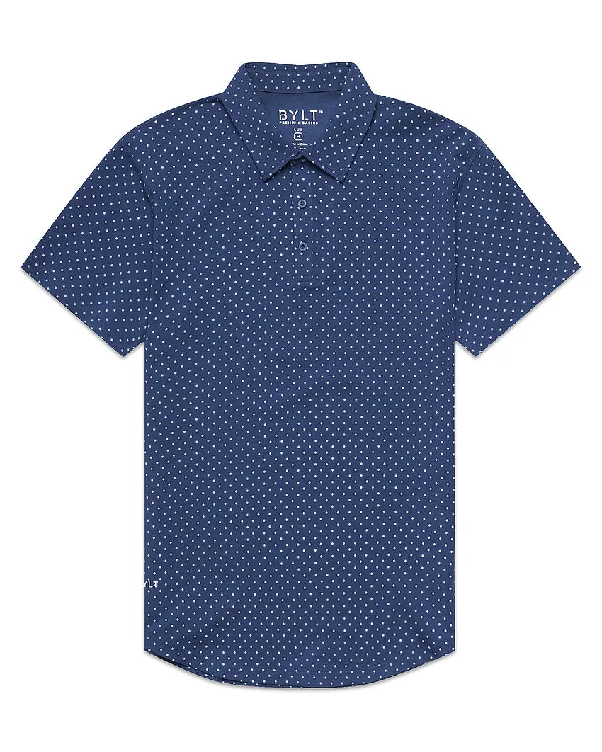 Drop-Cut: LUX Dotted Polo <!-- Size XL -->