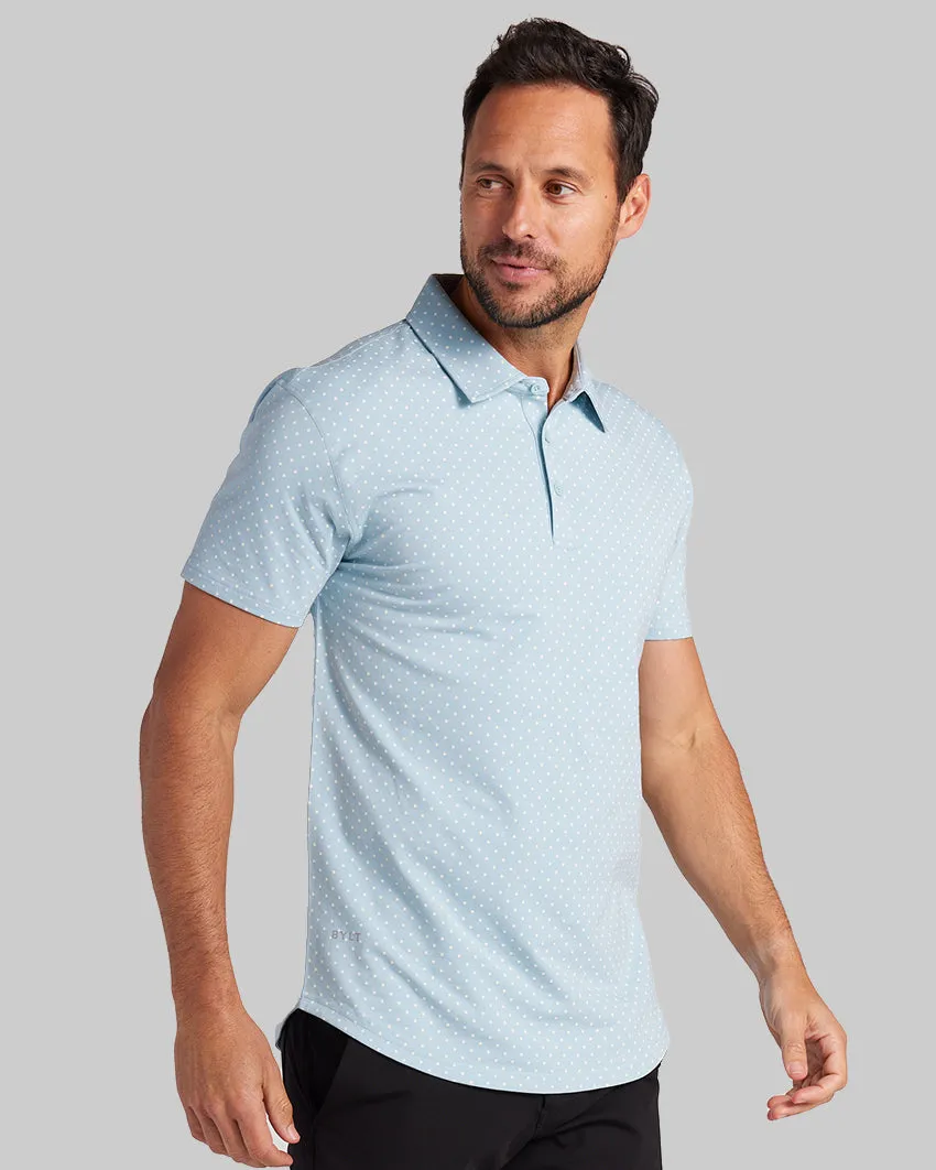 Drop-Cut: LUX Dotted Polo <!-- Size XL -->