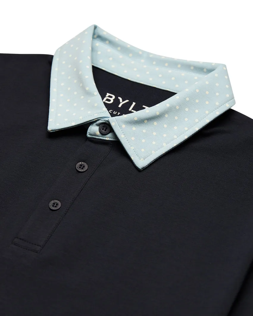 Drop-Cut: LUX Dotted Polo <!-- Size XL -->