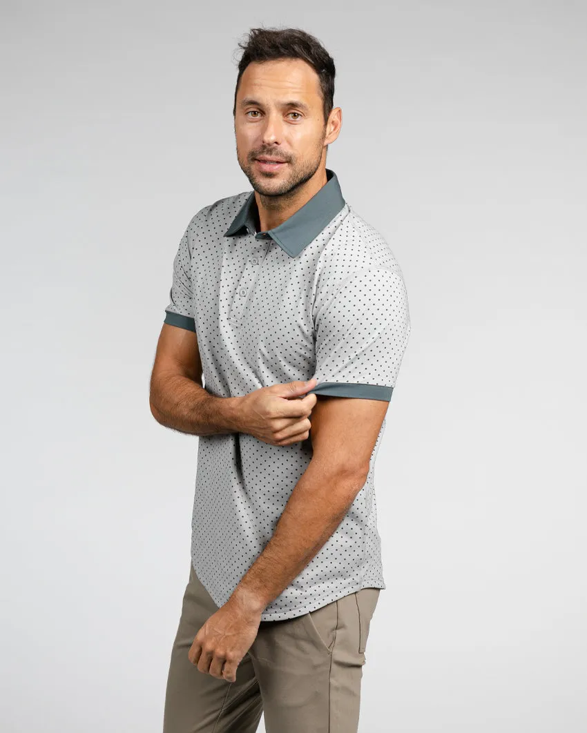 Drop-Cut: LUX Dotted Polo <!-- Size XL -->