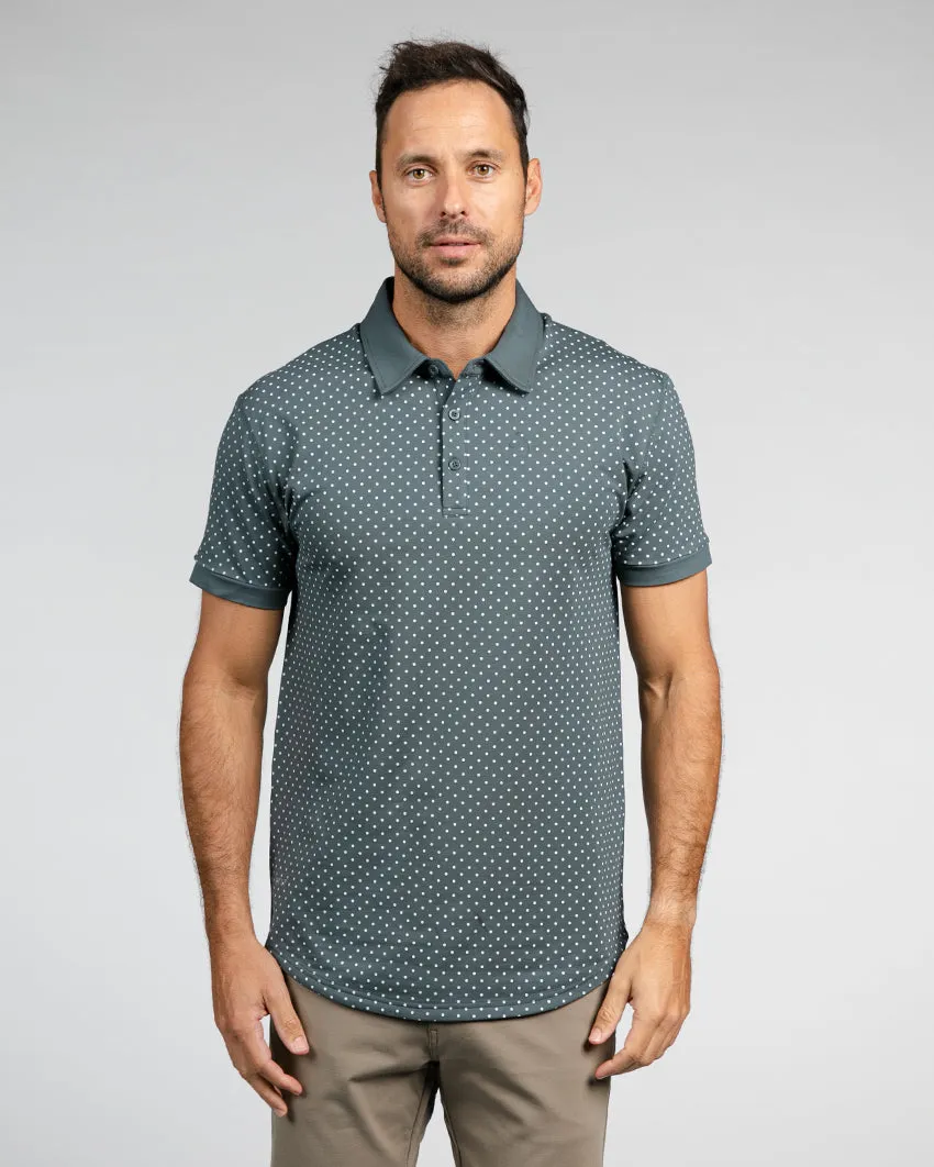 Drop-Cut: LUX Dotted Polo <!-- Size XL -->