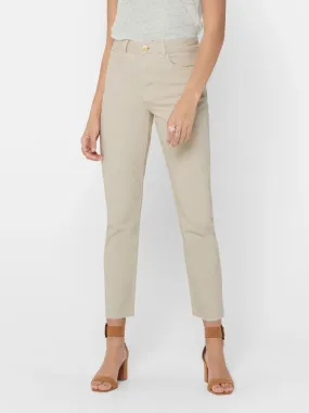 Emily High Waist Jeans - Ecru