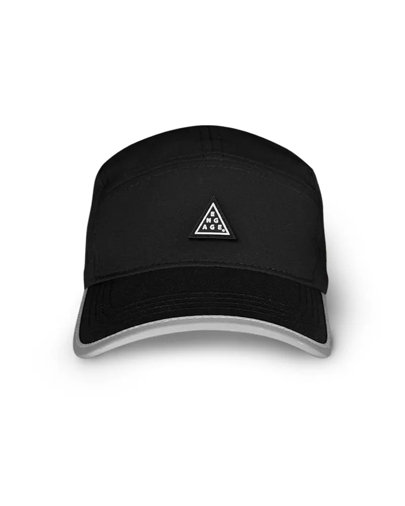 Engage Running 5-Panel Hat - Black