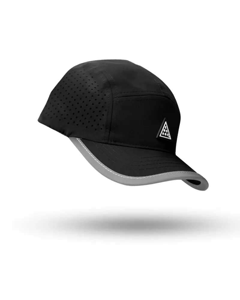 Engage Running 5-Panel Hat - Black