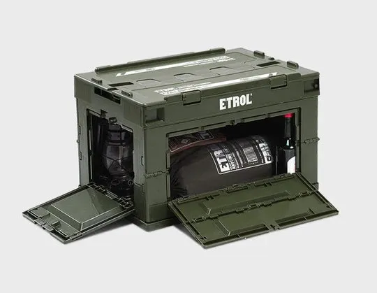 Etrol Turtle Folding Box Olive Green 50L