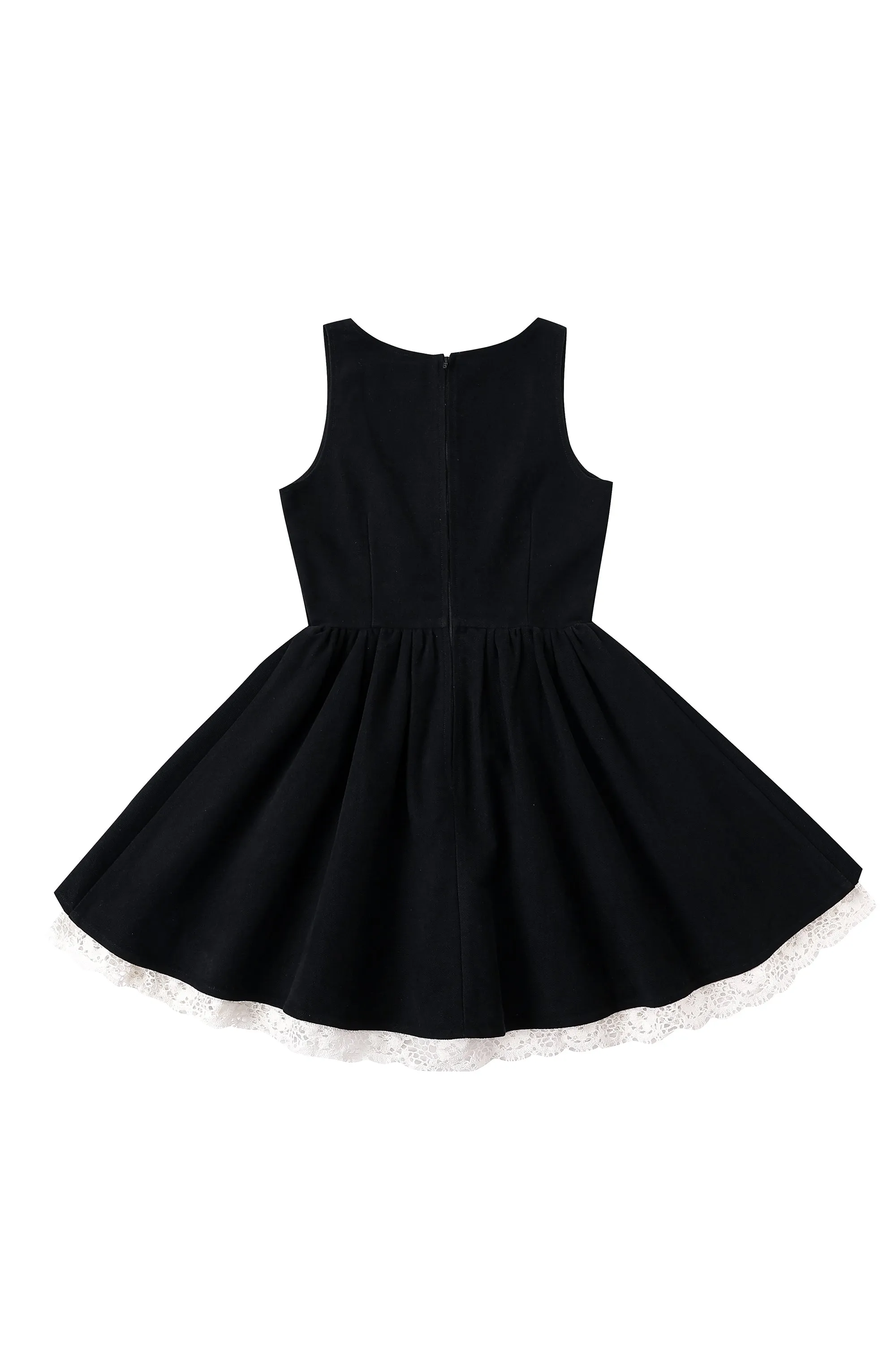 Farm Chores Mini Dress Black