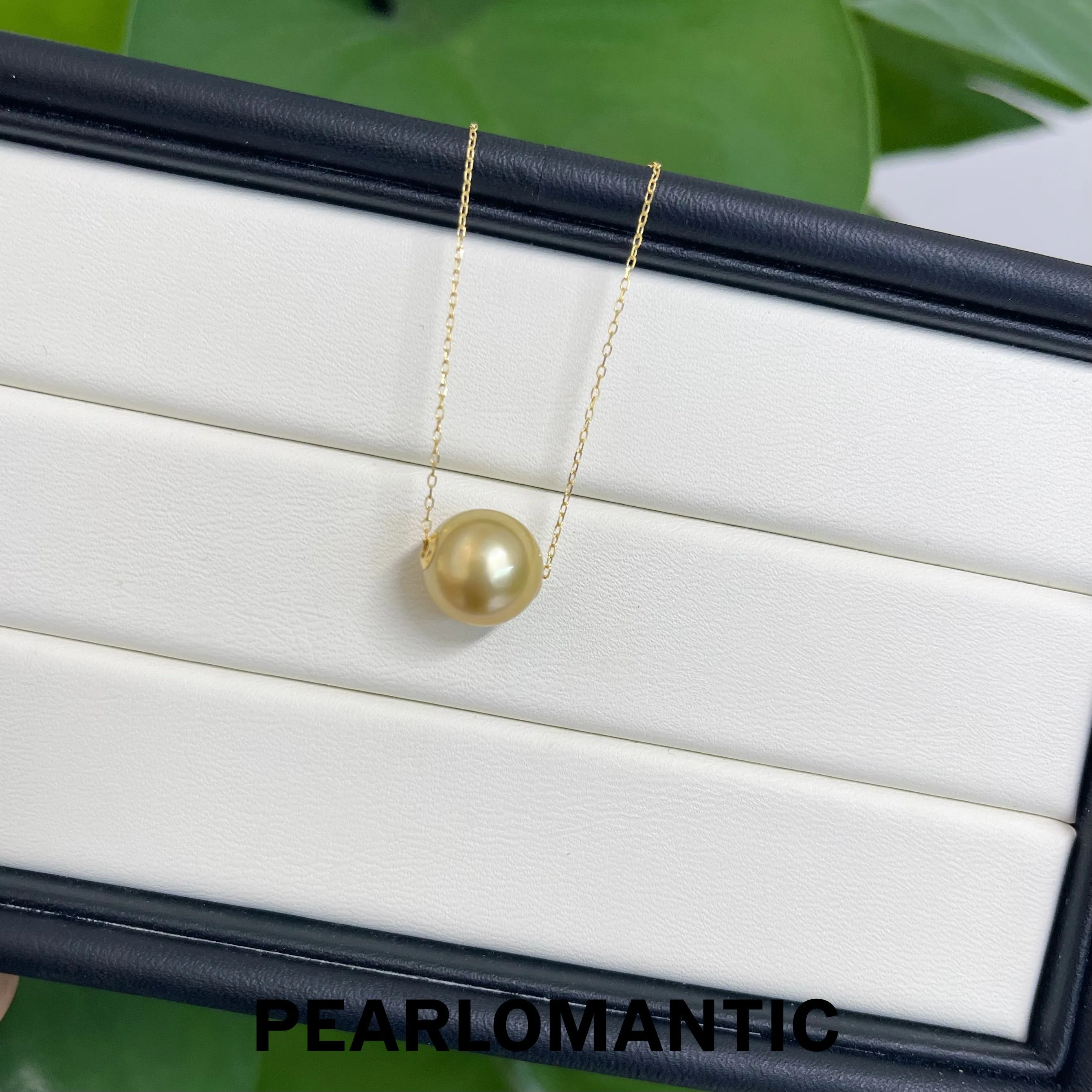 [Fine Jewelry] South Sea Philippines Gloden 10-11mm Pearl Single Pendant w/ 18k Gold