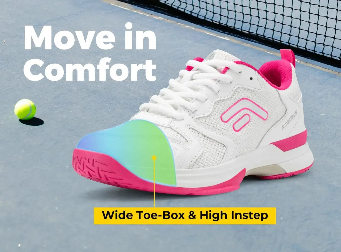 FitVille Women's Court Tennis Amadeus V4