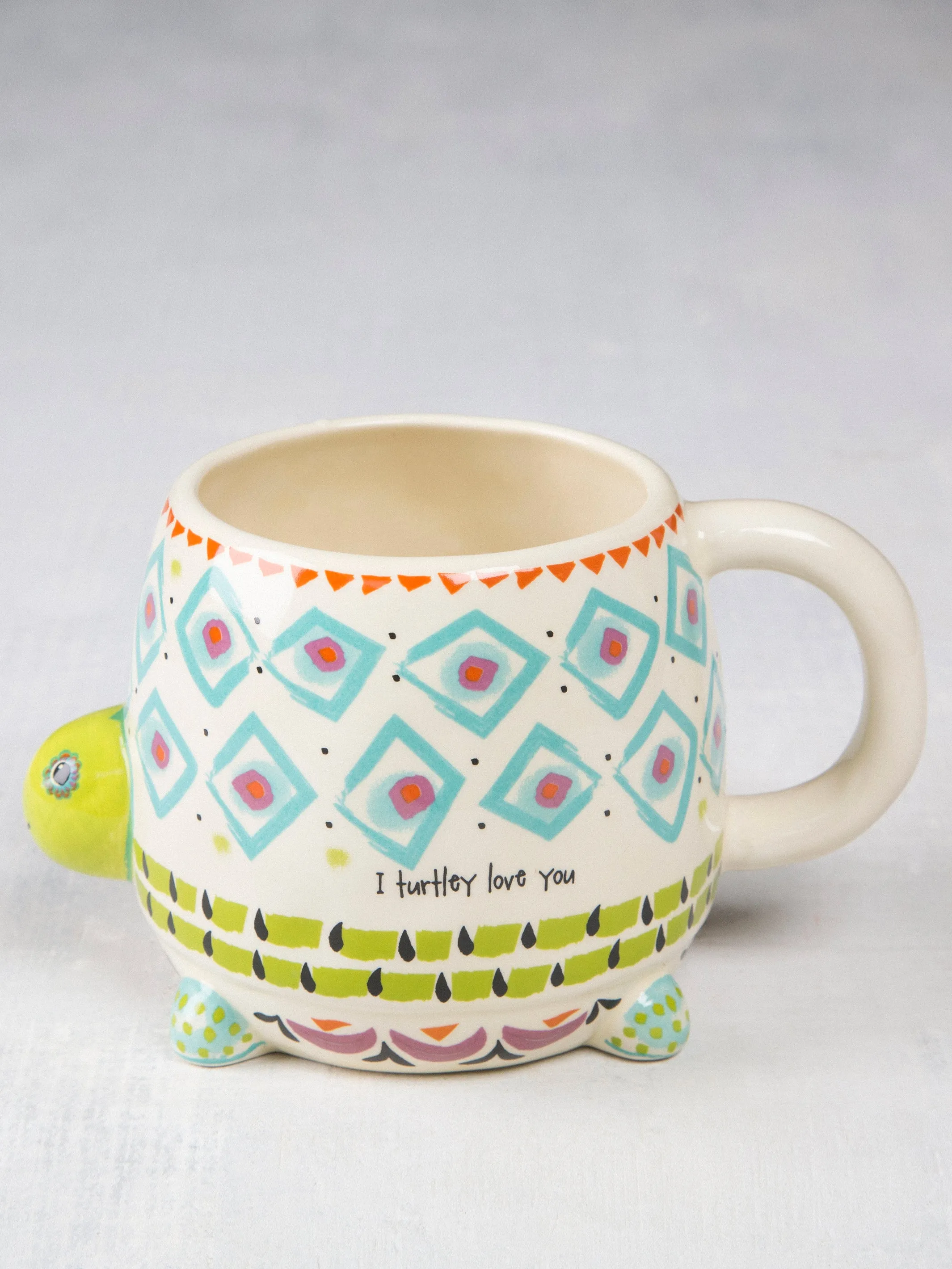 Folk Art Coffee Mug - Myrtle The Turtle