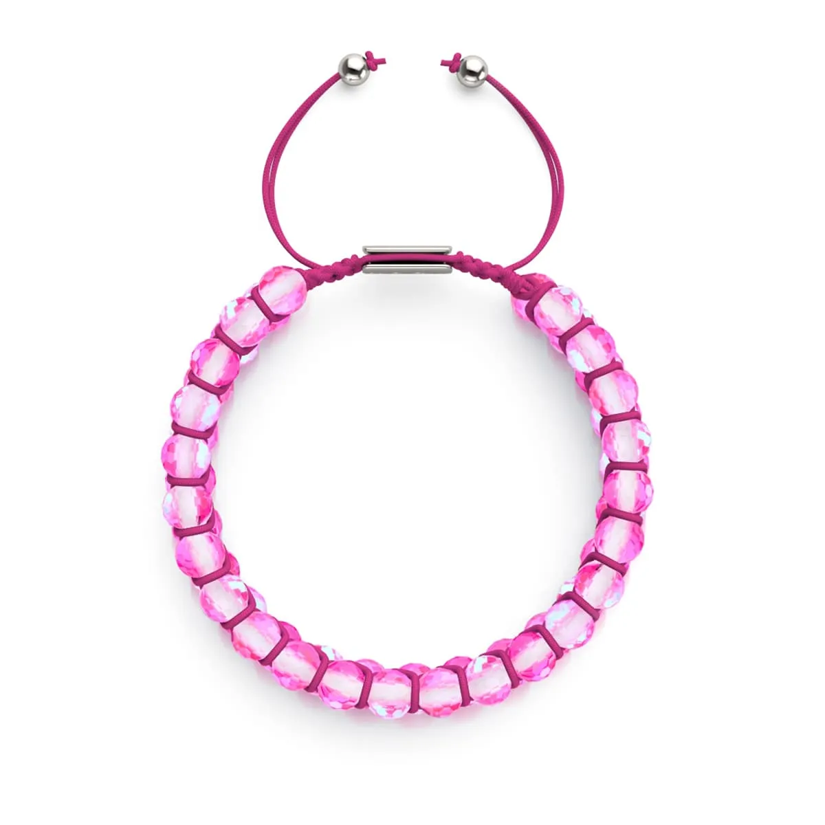 Fuchsia | Silver | Prisma Vitality Bracelet