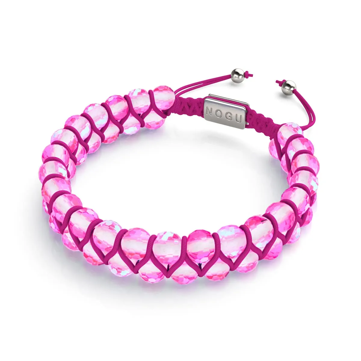 Fuchsia | Silver | Prisma Vitality Bracelet