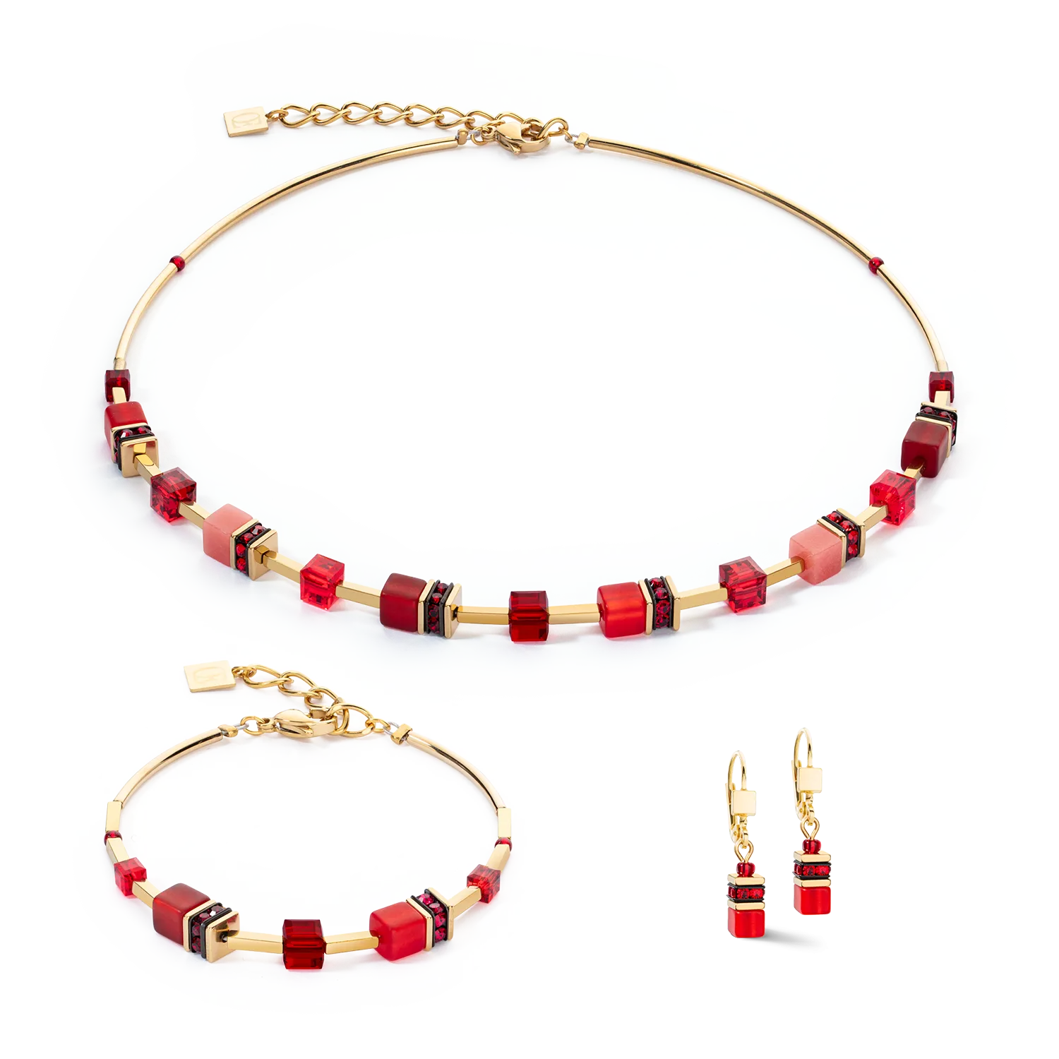 GeoCUBE® Iconic Lite Necklace Red