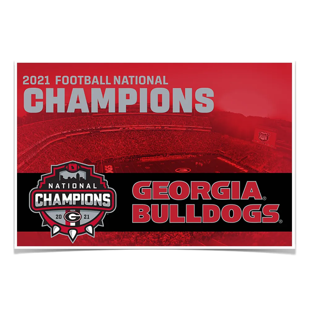 Georgia Bulldogs - 2021 National Champions Georgia Bulldogs